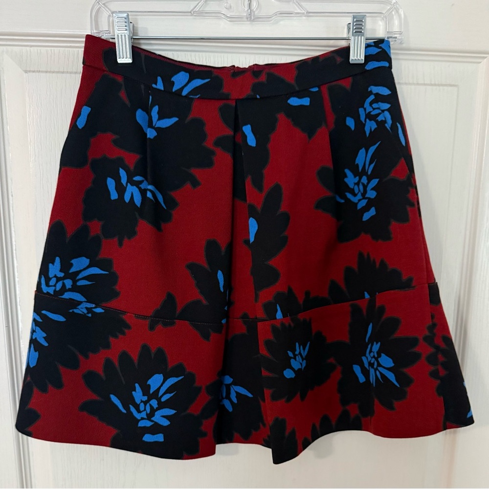 J. Crew Floral A-Line Skirt
